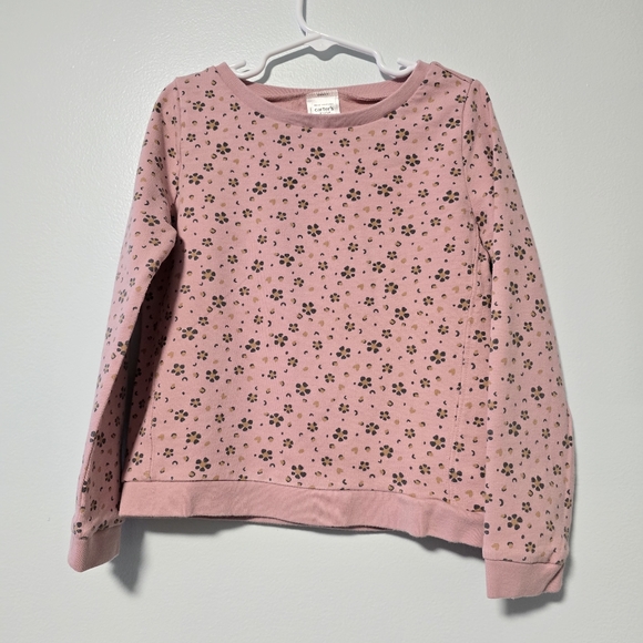 Carter's Girls Floral Tee & Pant Set - 7/7A - Picture 4 of 15